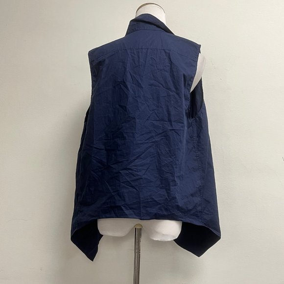 ACNE Studios cotton sleeveless top navy shirt 36 - Picture 4 of 4